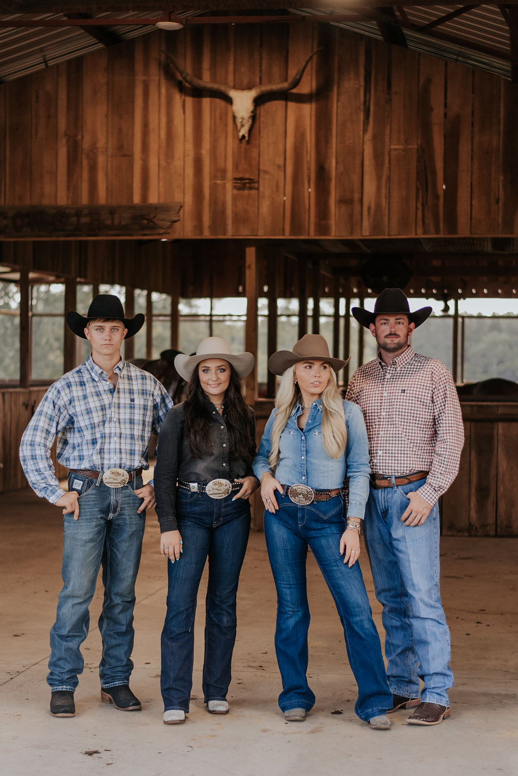 Women's Wrangler Black Denim Cowboy Snap Shirt