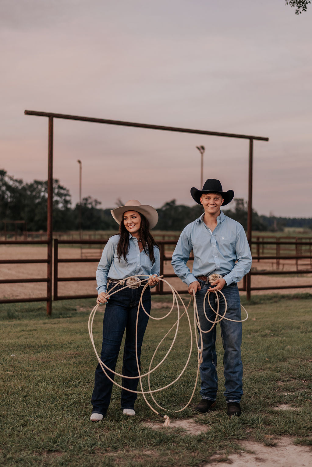 Women's Panhandle Turquoise Rough Stock Button Down