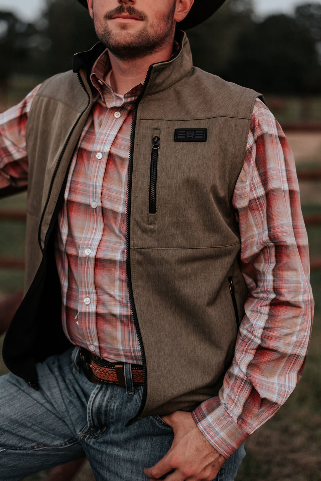 Men's Cinch Woven Plaid Button Shirt