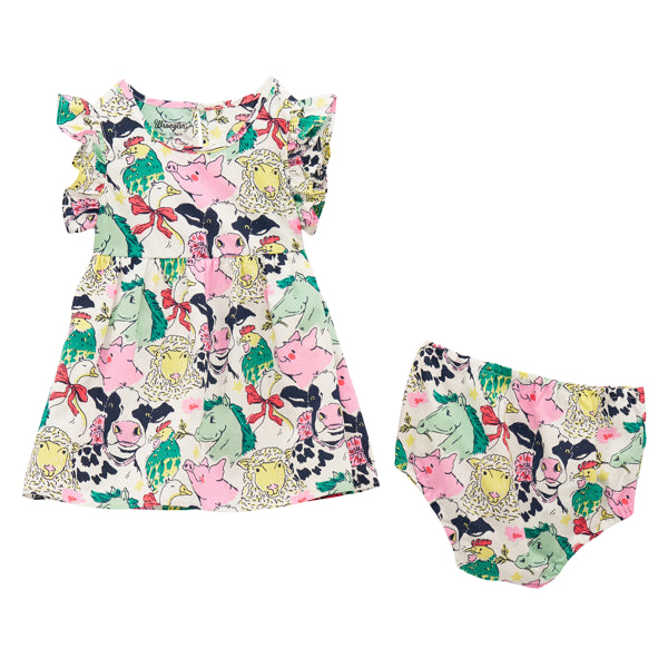 Wrangler Infant Farm Animal Dress Set