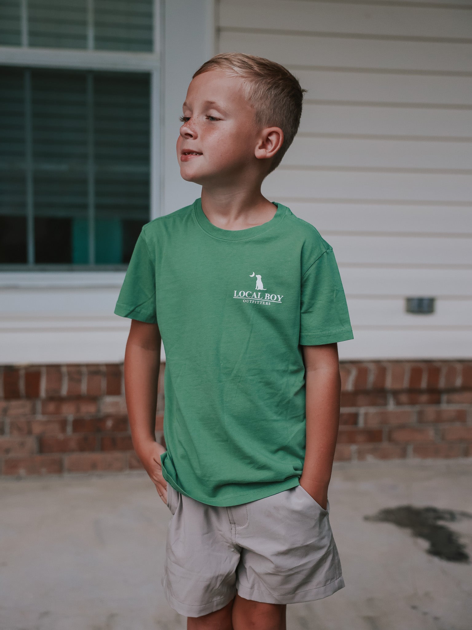 Local Boy Youth Brush Camo Mark T-Shirt