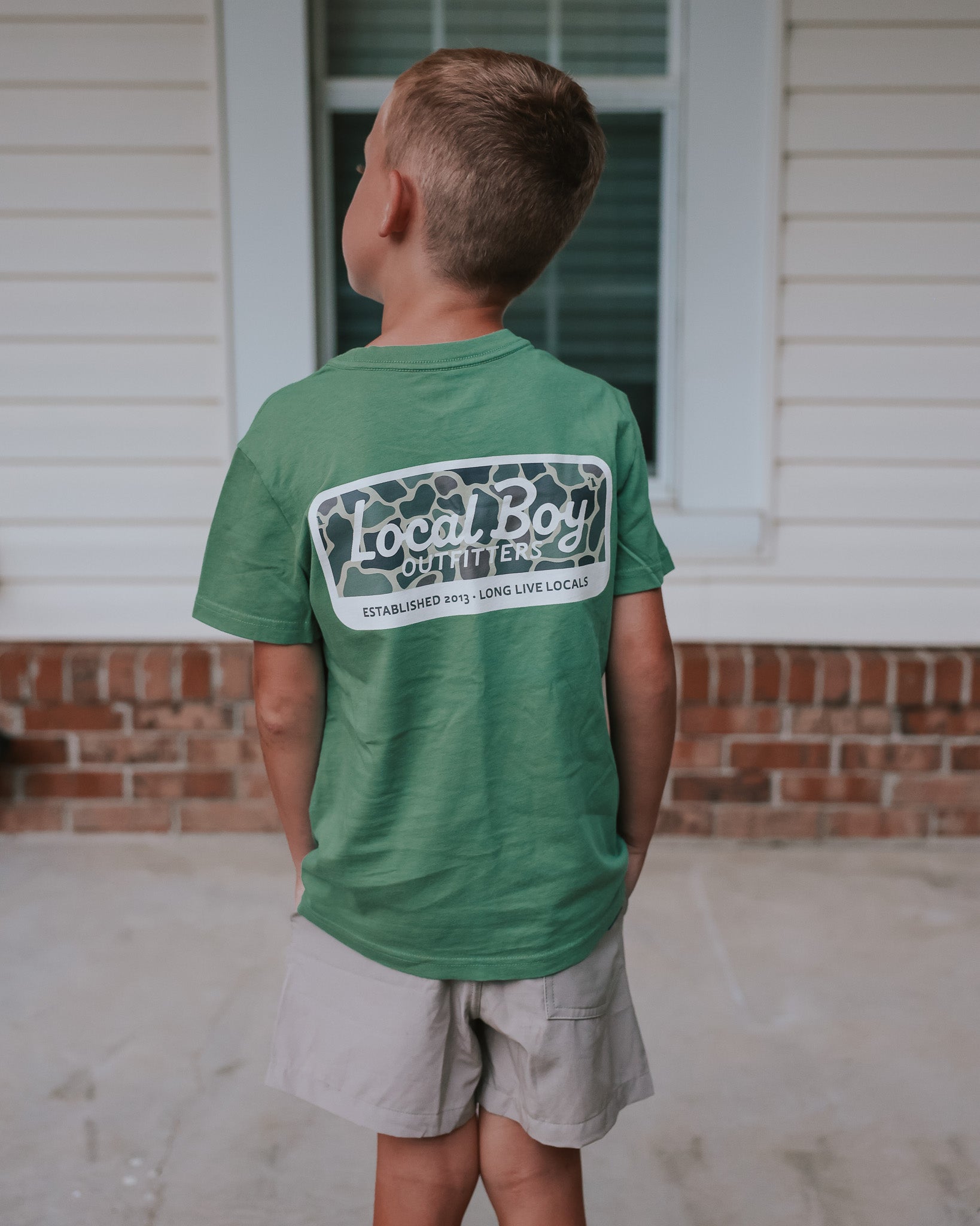 Local Boy Youth Brush Camo Mark T-Shirt
