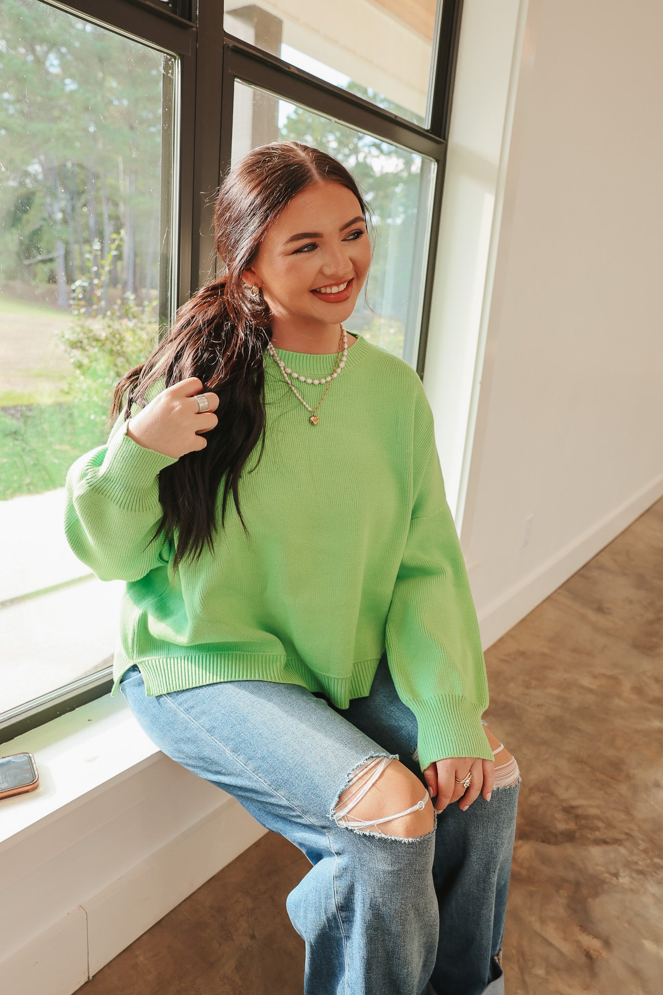 Sweet Energy Honeydew Sweater