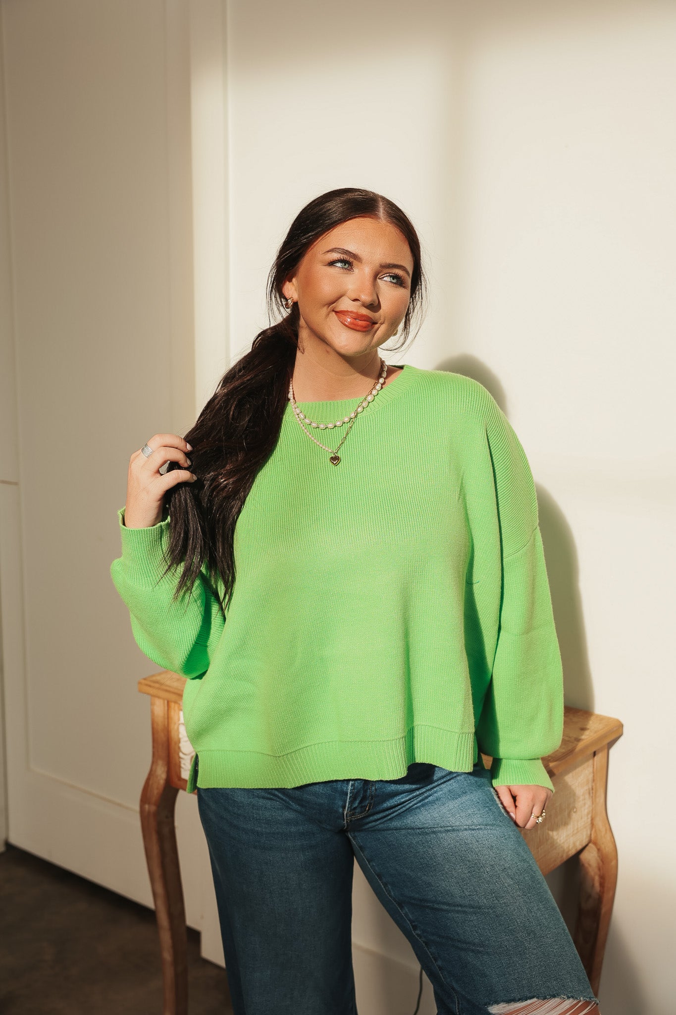 Sweet Energy Honeydew Sweater