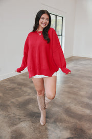 Holiday Cheer Red Sweater