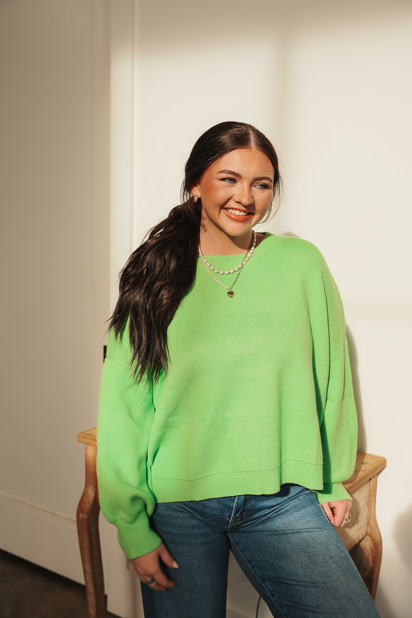 Sweet Energy Honeydew Sweater