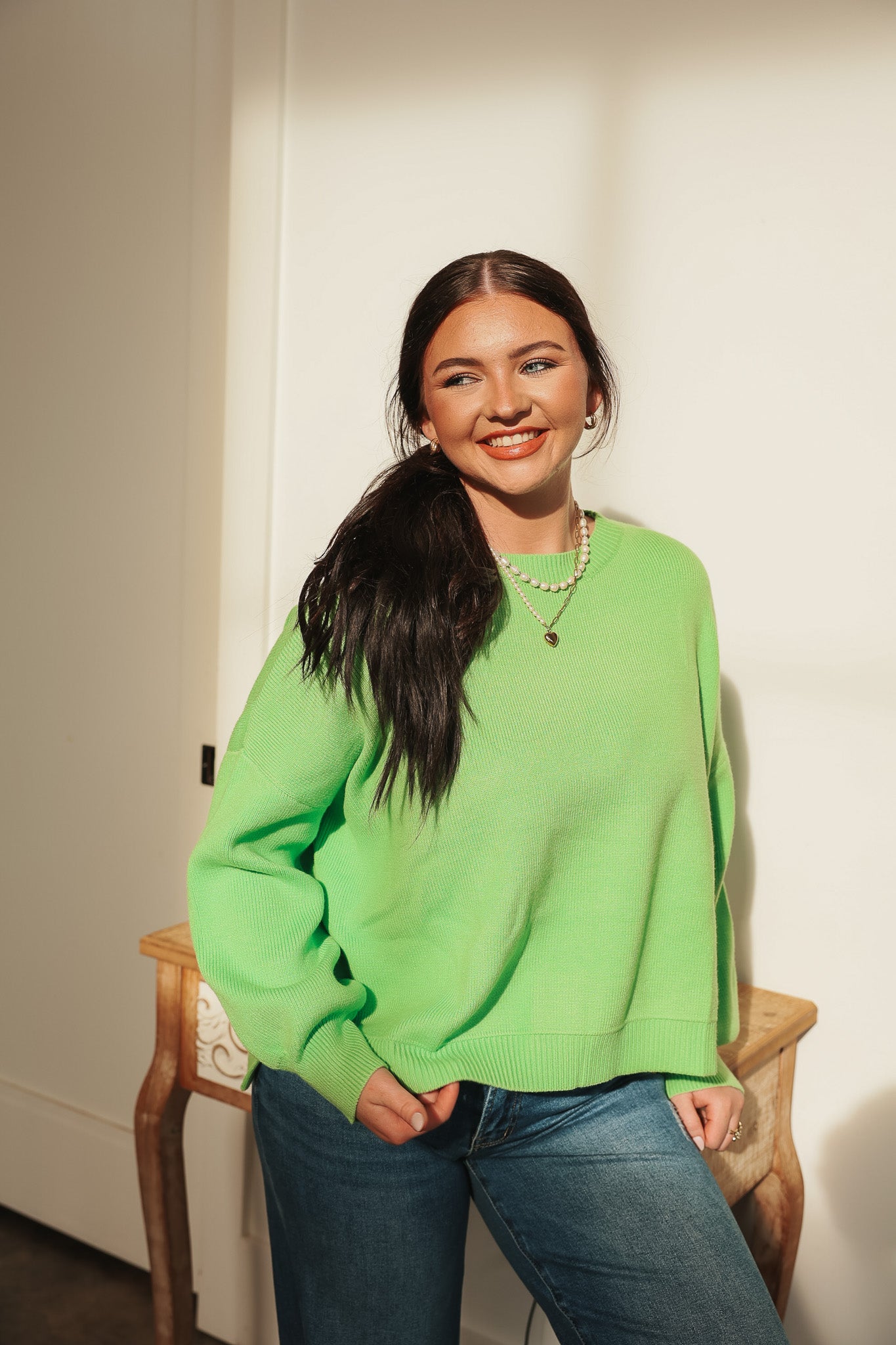 Sweet Energy Honeydew Sweater