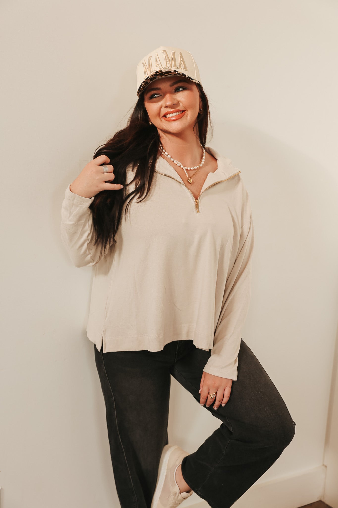 Cafe Meetup Stone Pullover