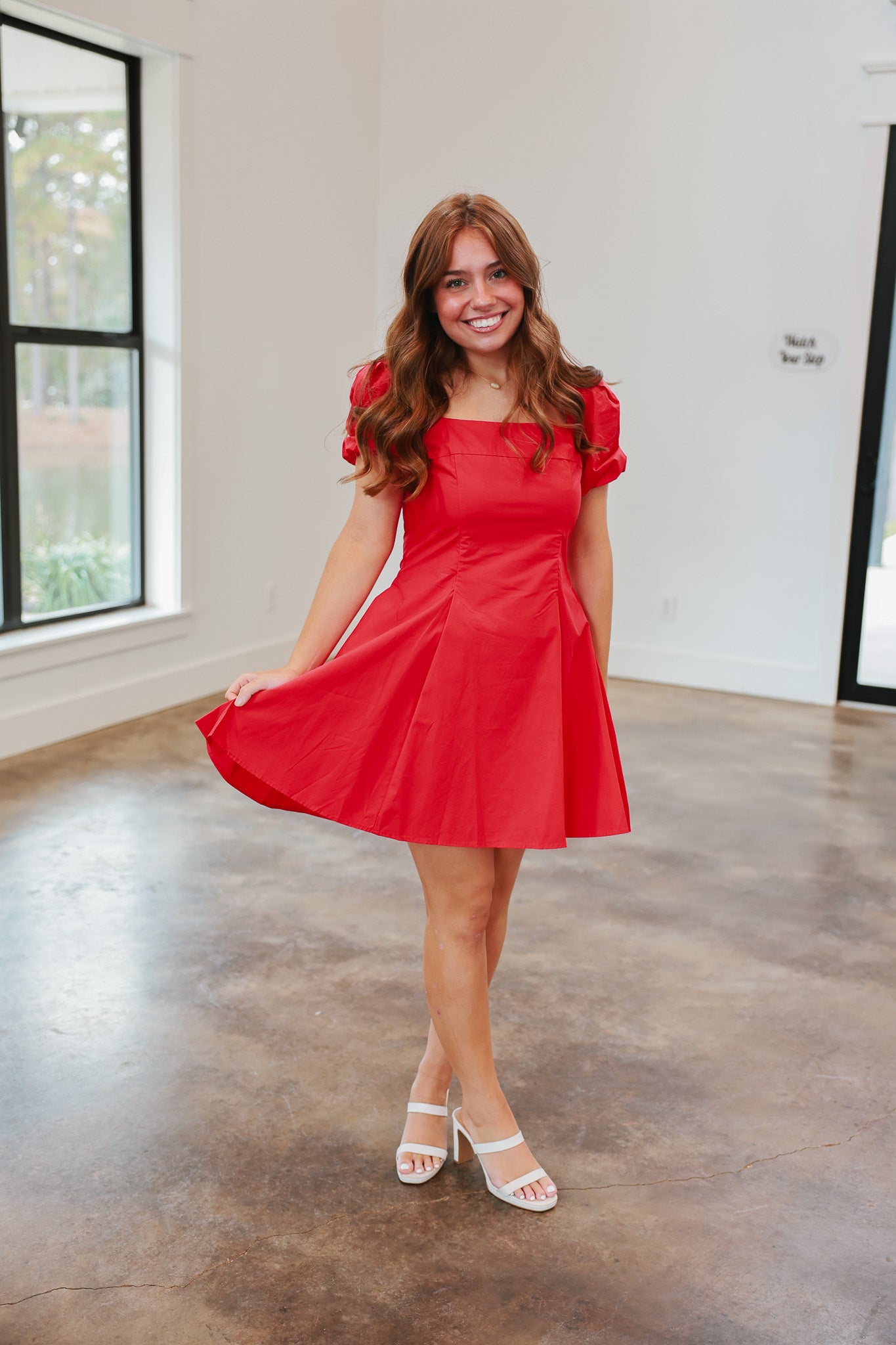 Softly Stated Red Dress