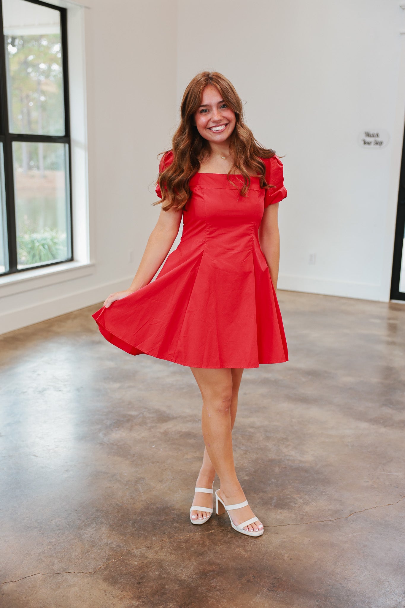 Softly Stated Red Dress