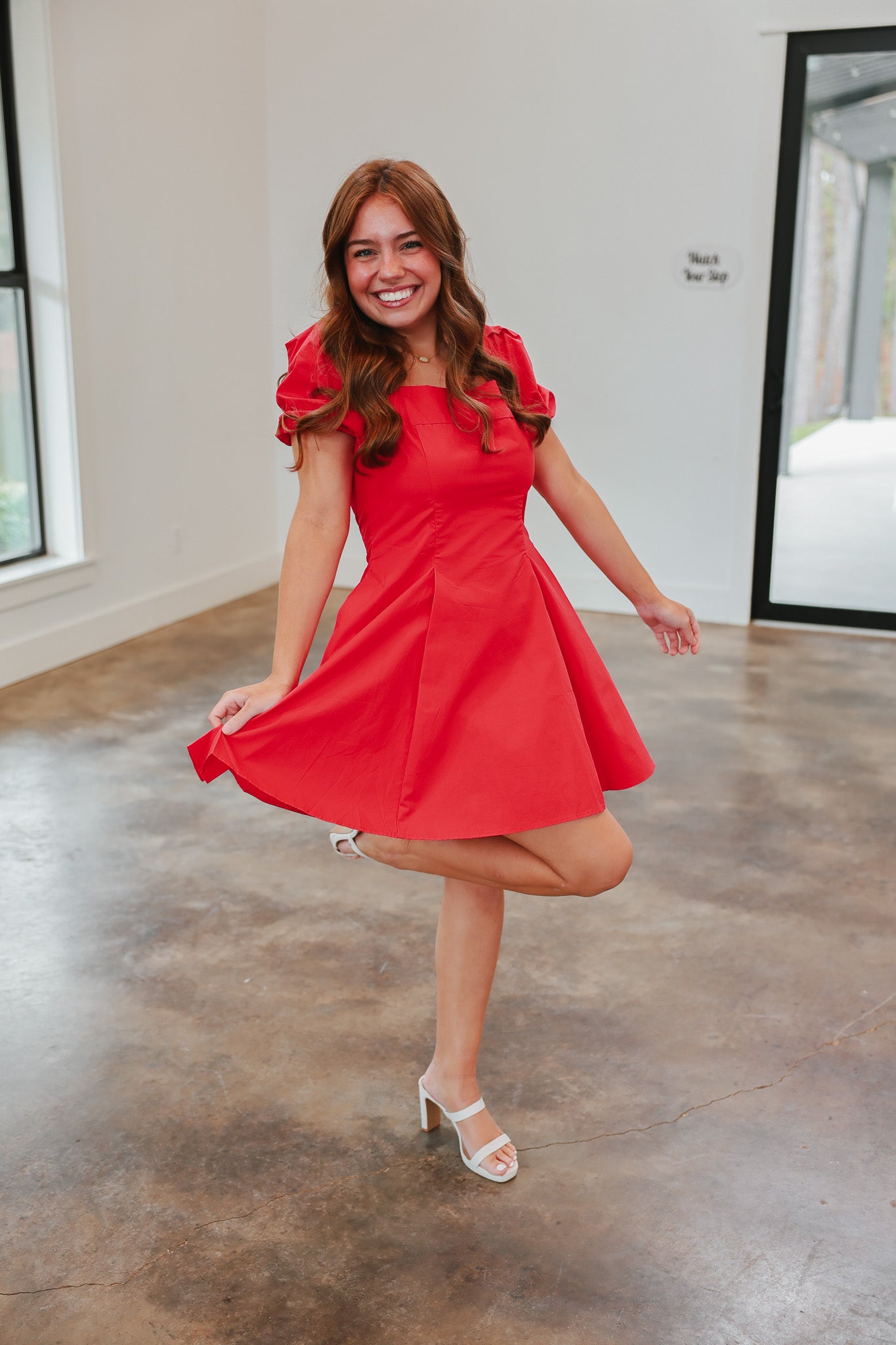 Softly Stated Red Dress