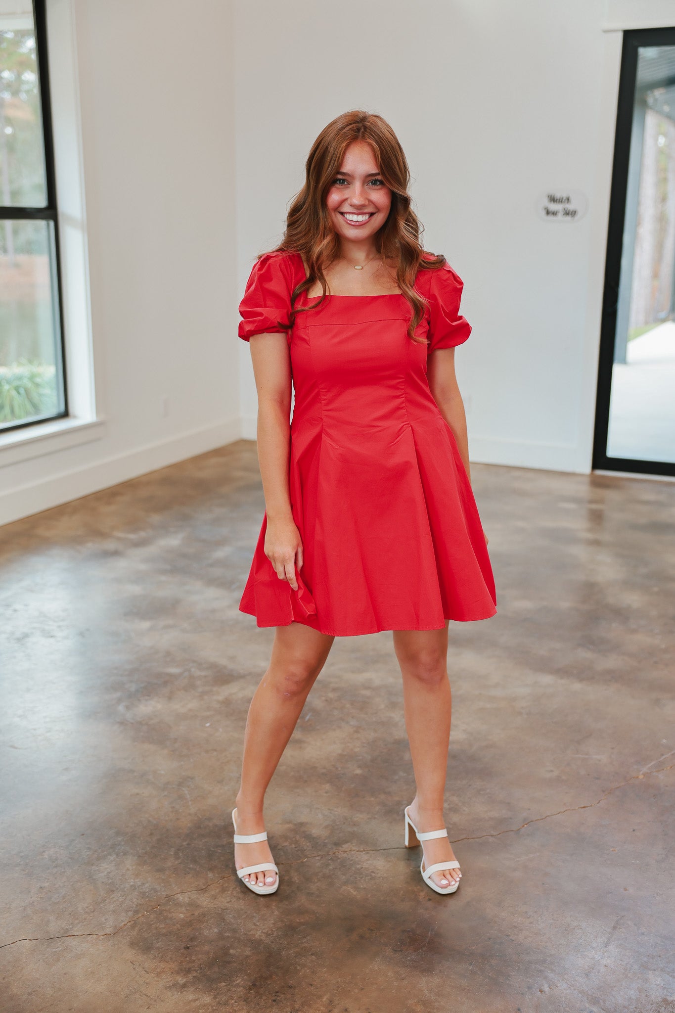 Softly Stated Red Dress