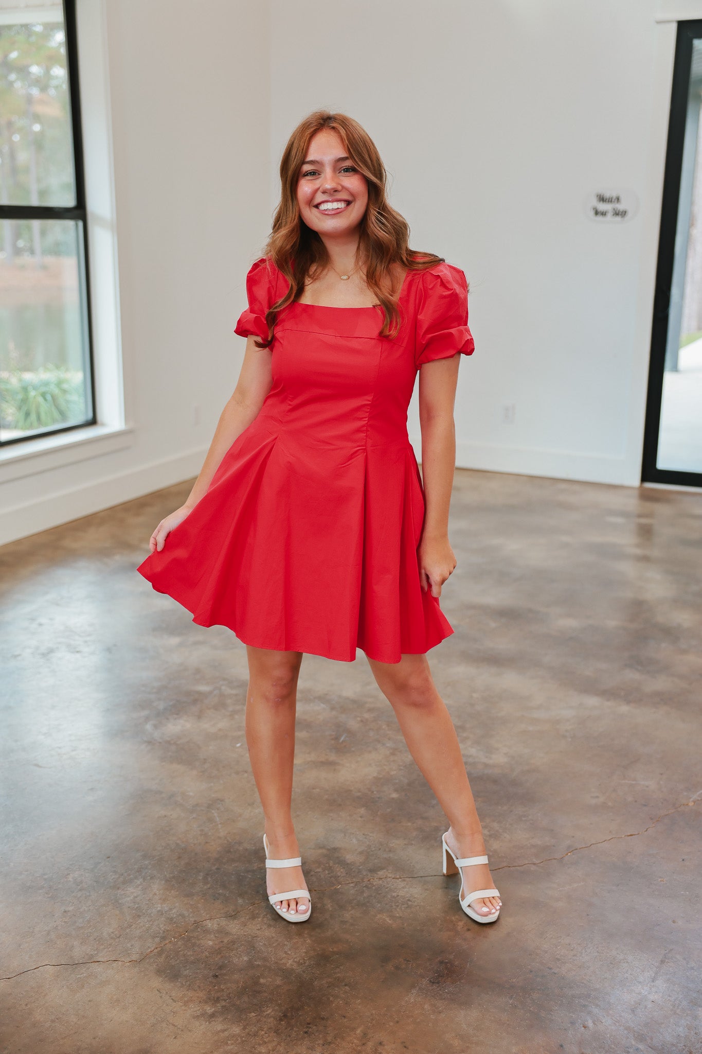 Softly Stated Red Dress