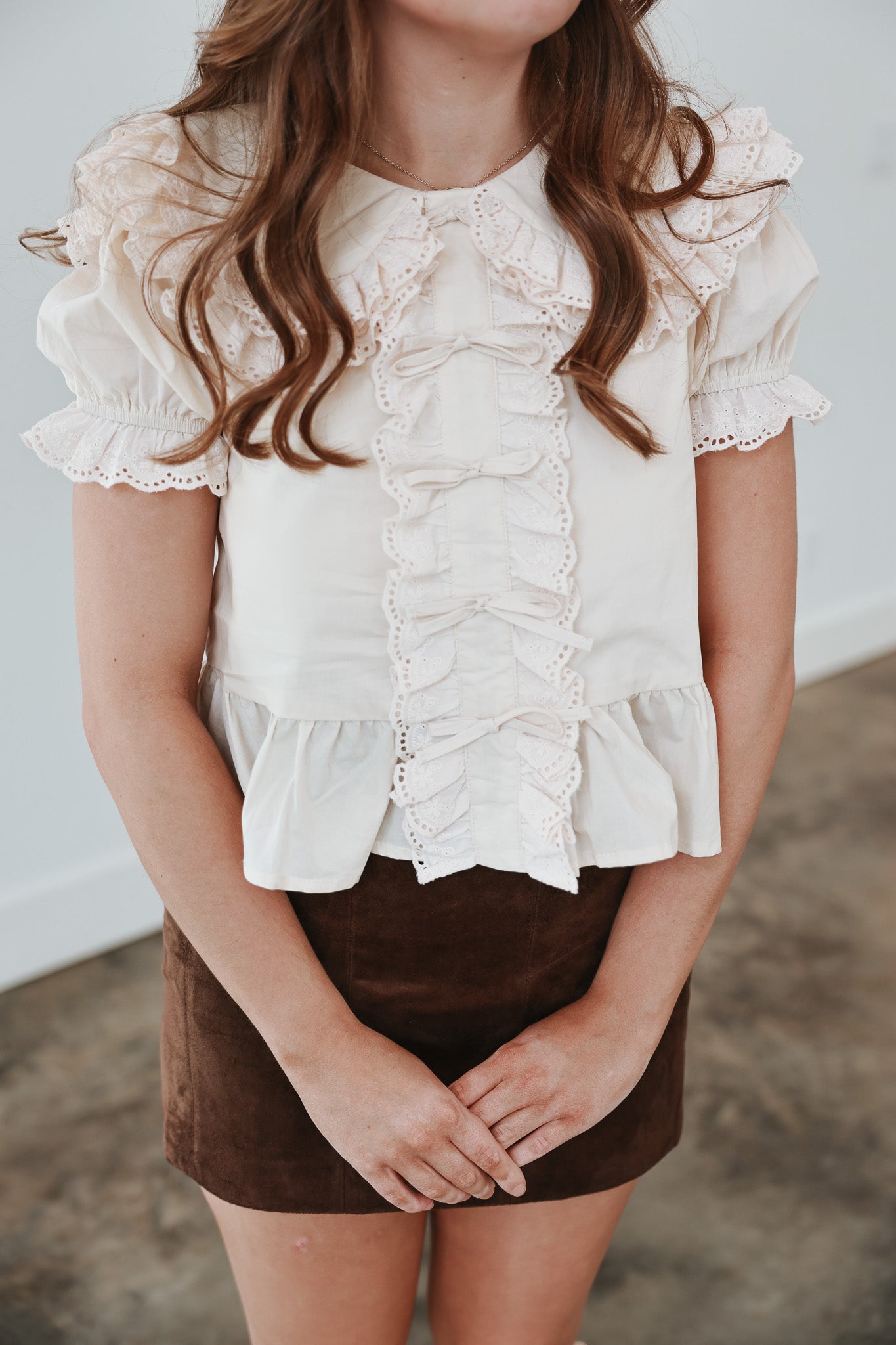 The Gianna Cream Blouse