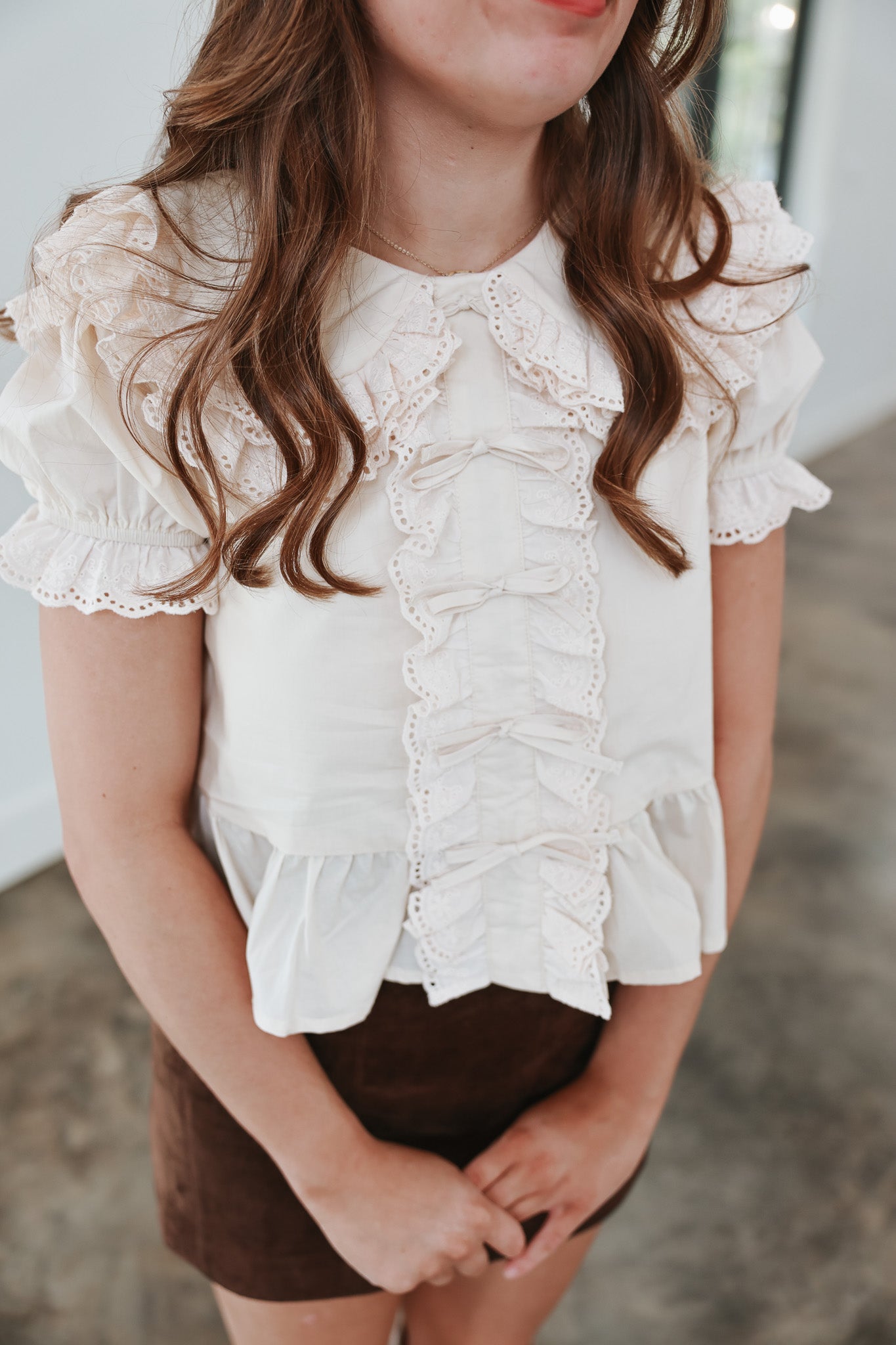 The Gianna Cream Blouse