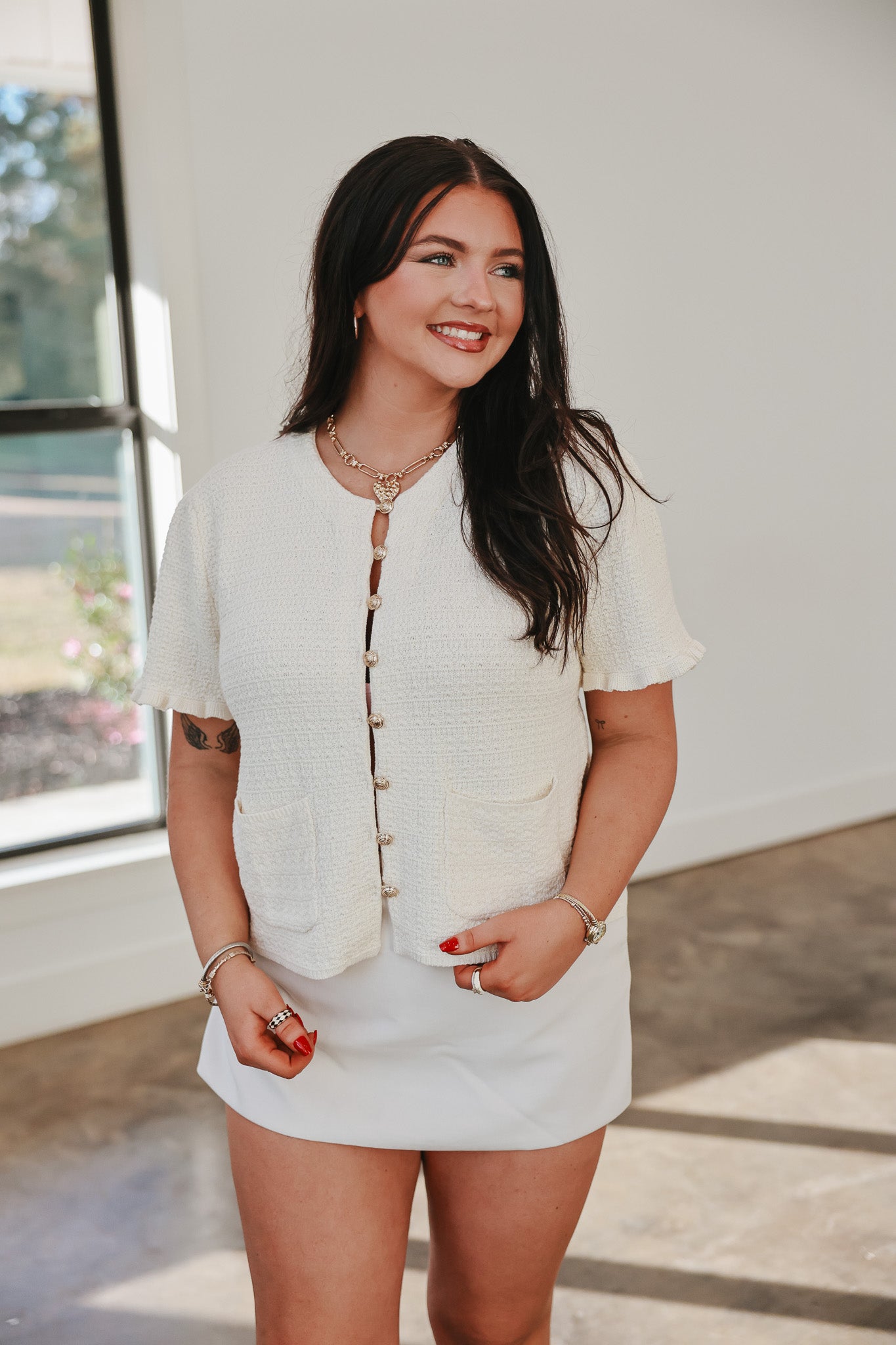 Upper Class Cream Top