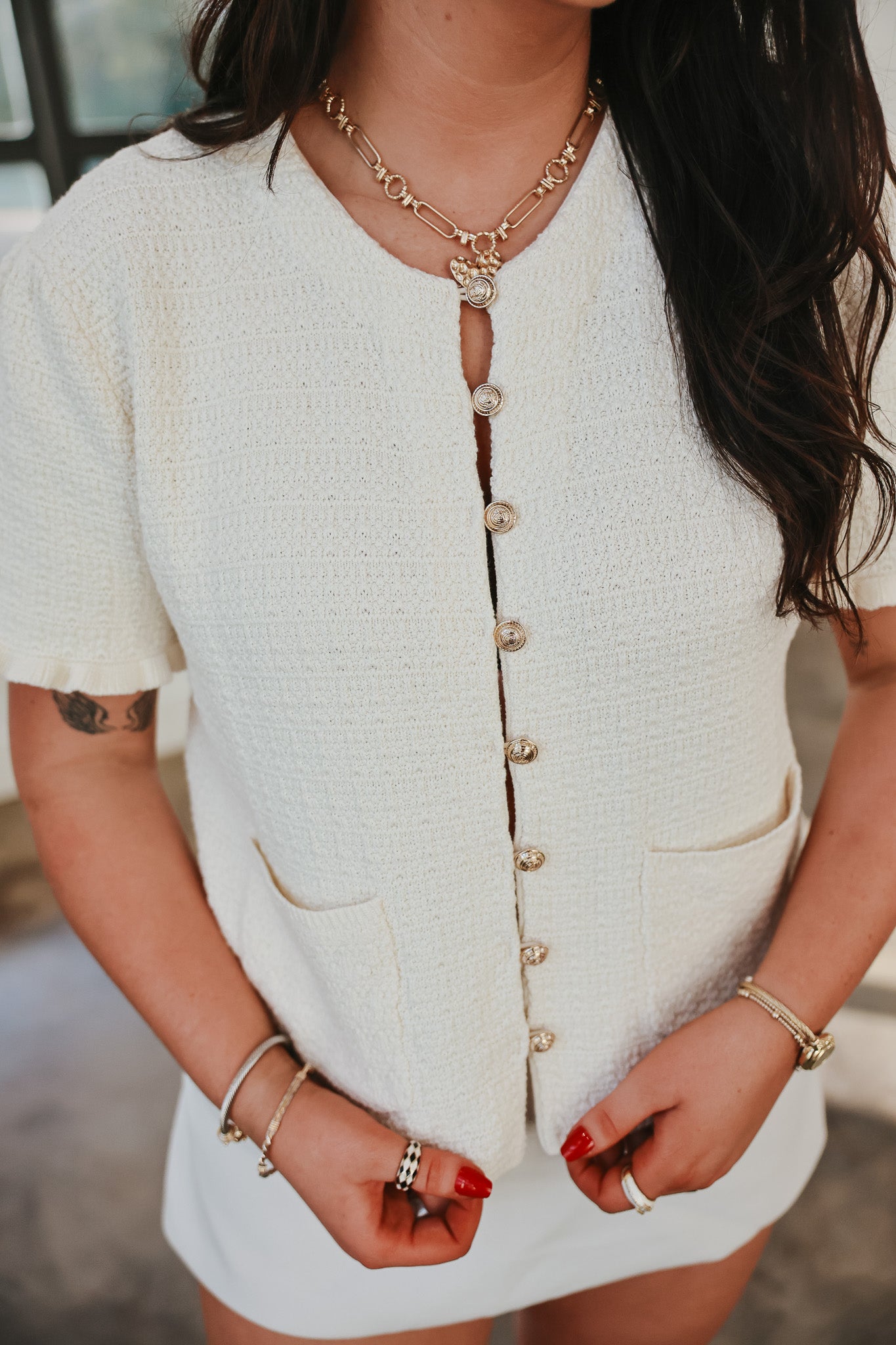 Upper Class Cream Top