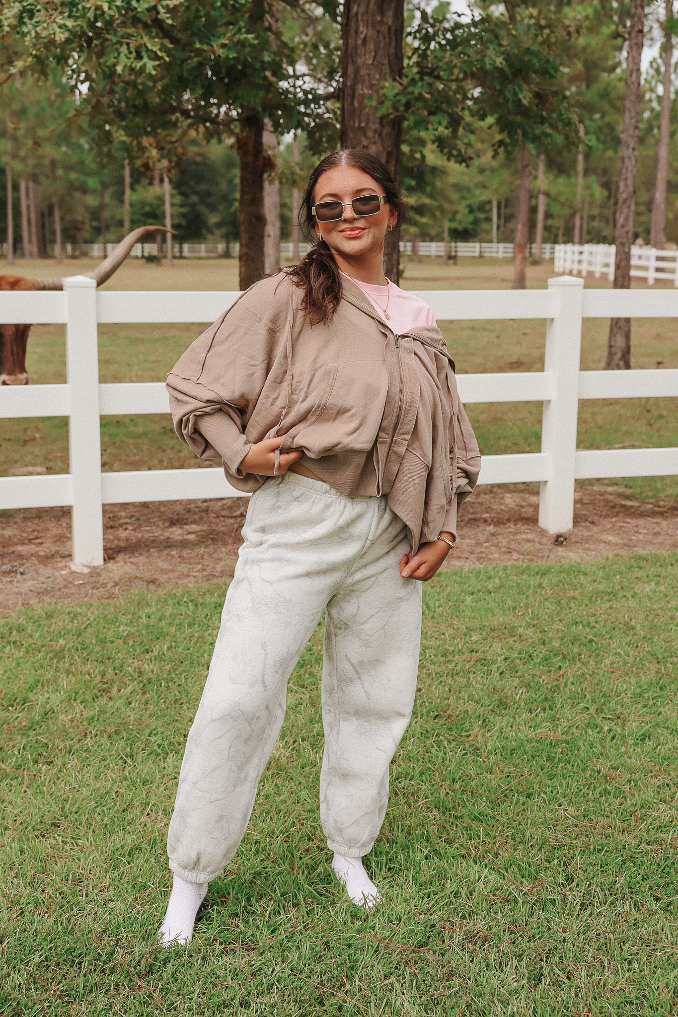 Cool Breeze Oversized Jacket in Taupe