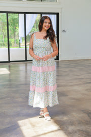 Take A Chance Pink Midi Dress