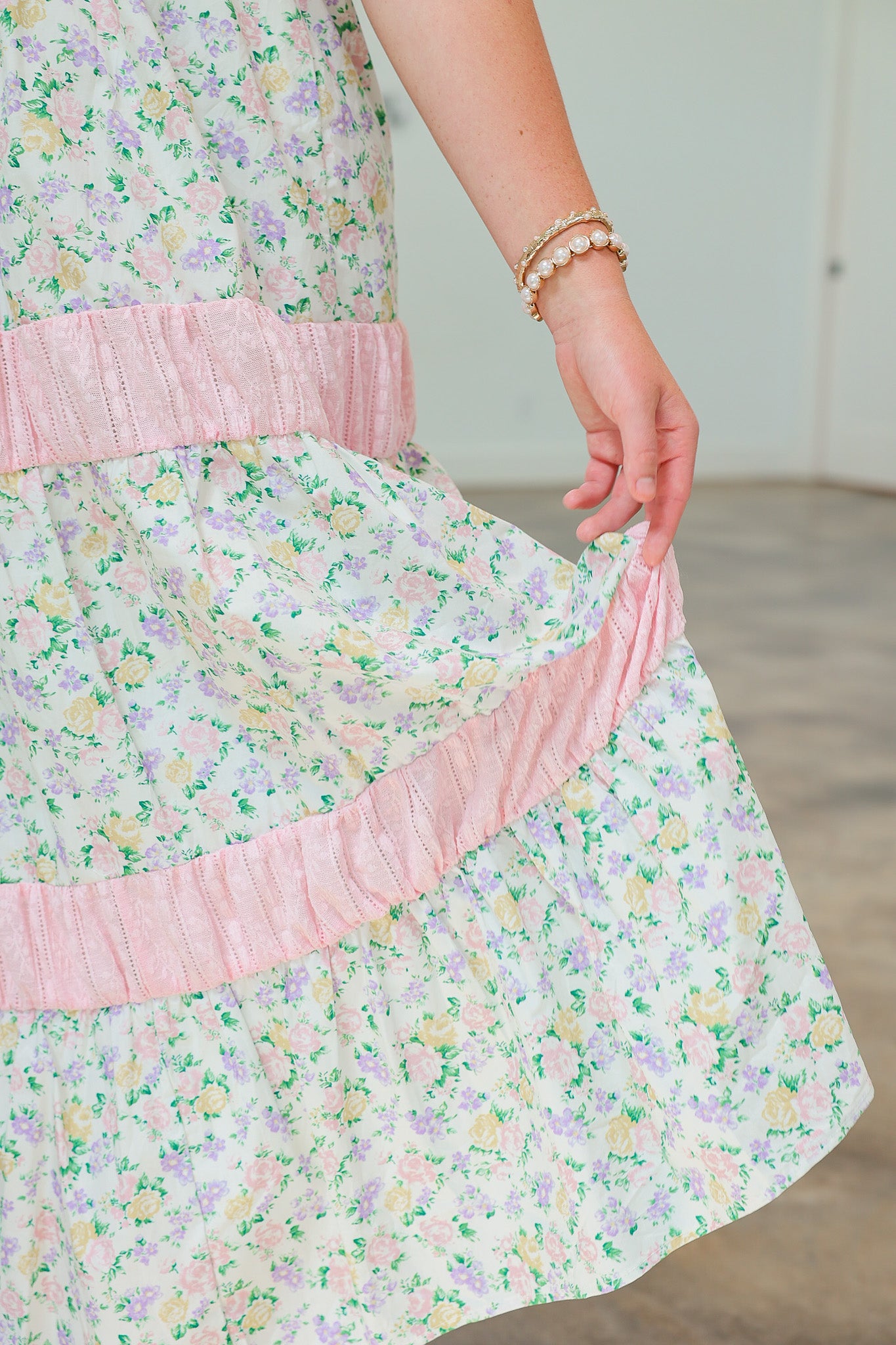 Take A Chance Pink Midi Dress