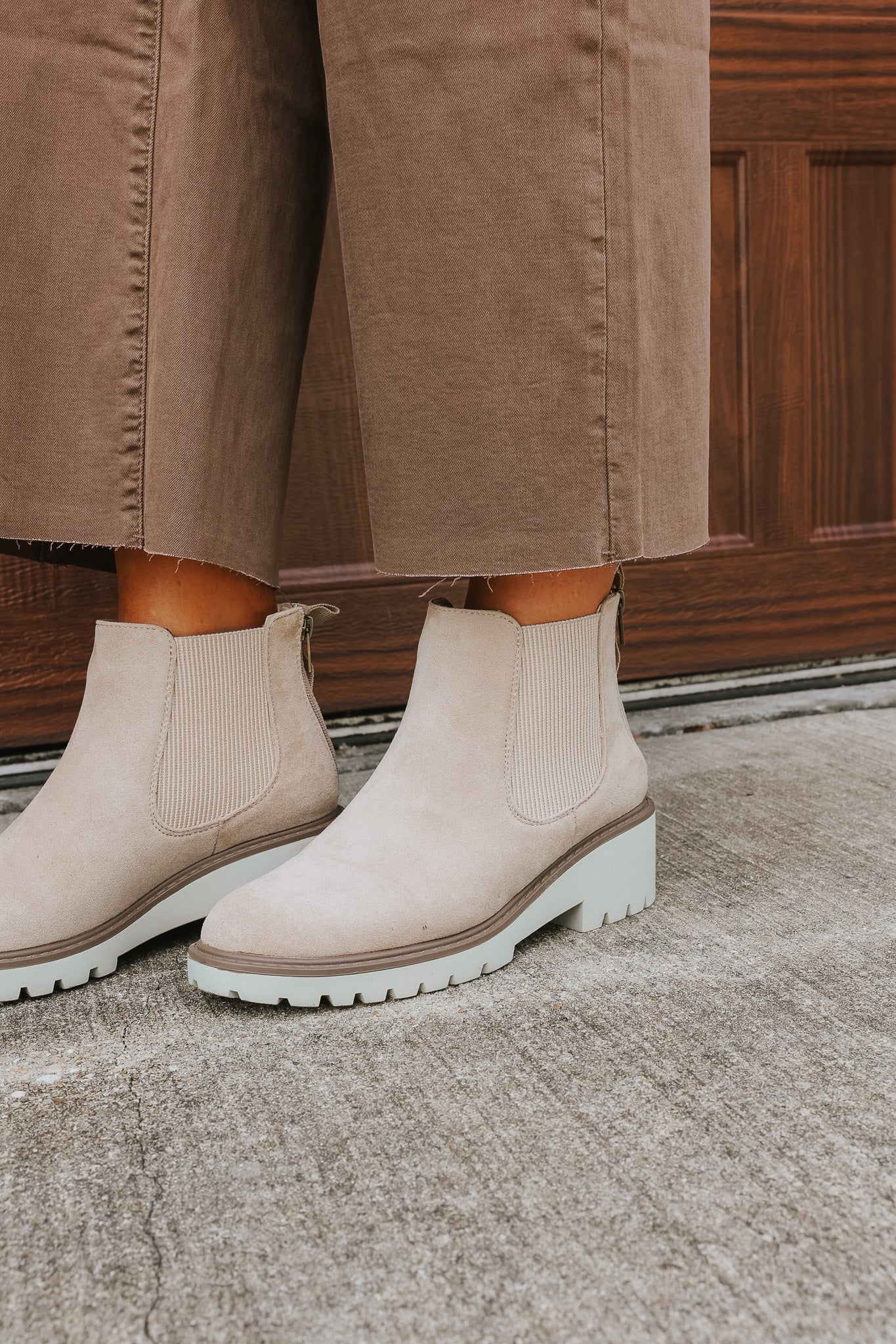 The Park Faux Suede Sand Bootie