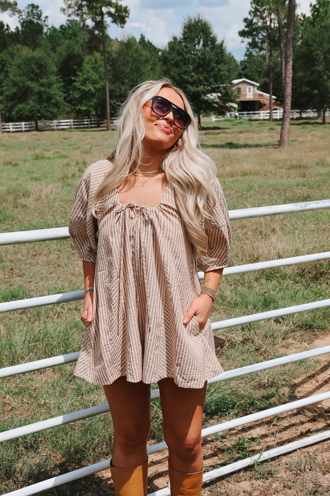 Classic Charm Taupe Romper