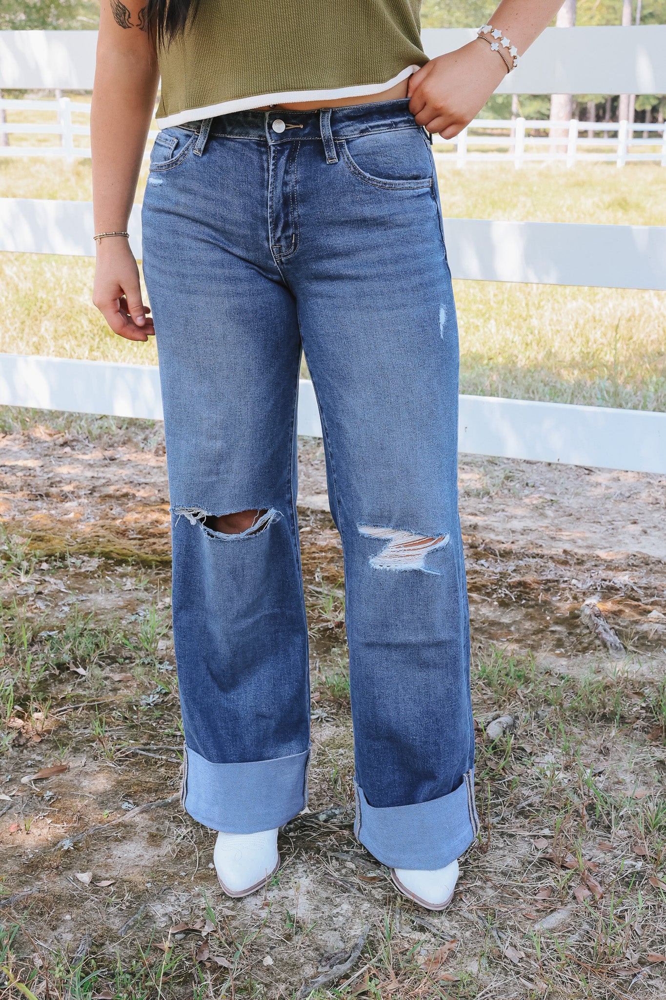 The Lyla High Rise Wide Leg Jeans