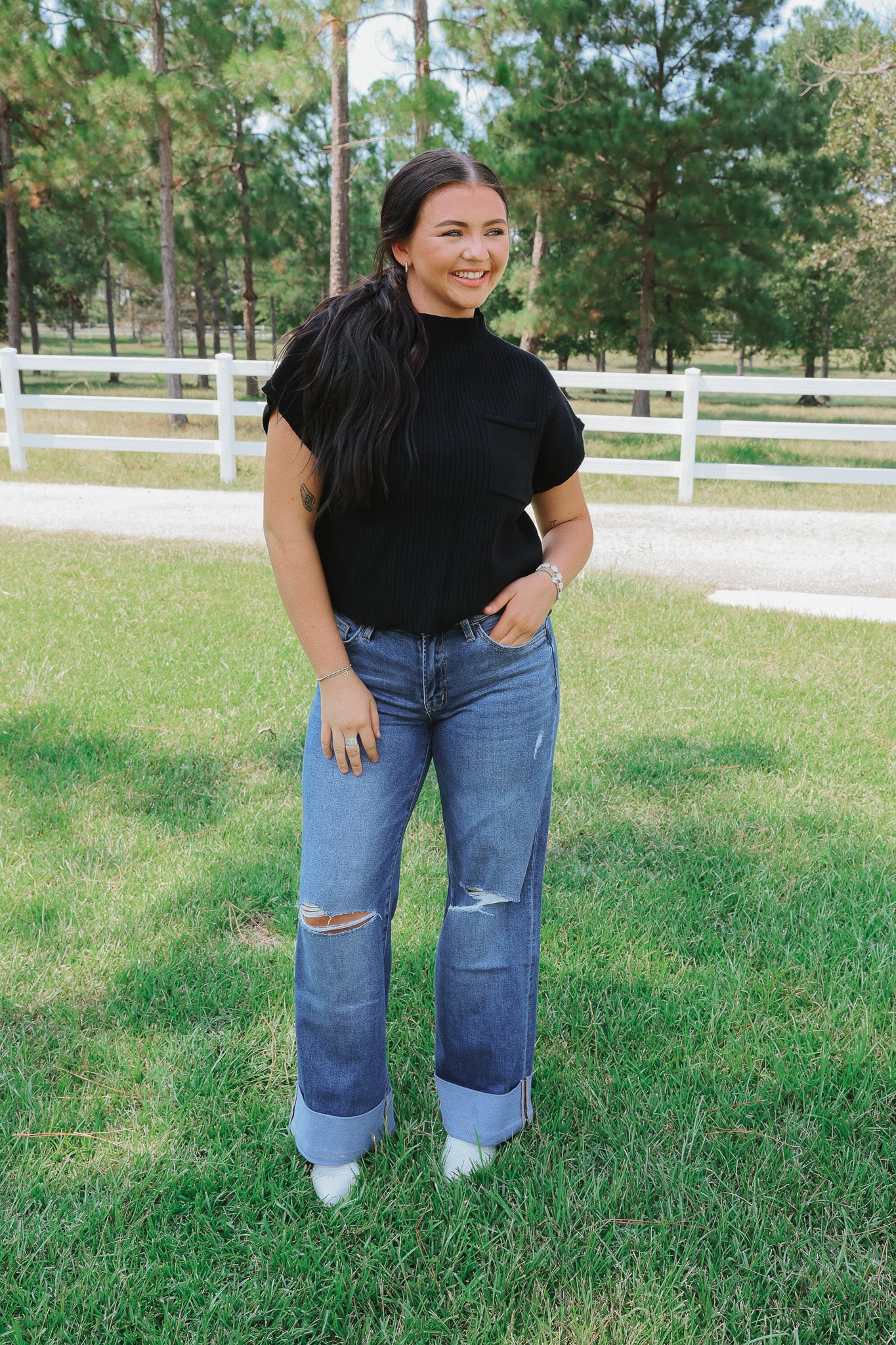 The Lyla High Rise Wide Leg Jeans