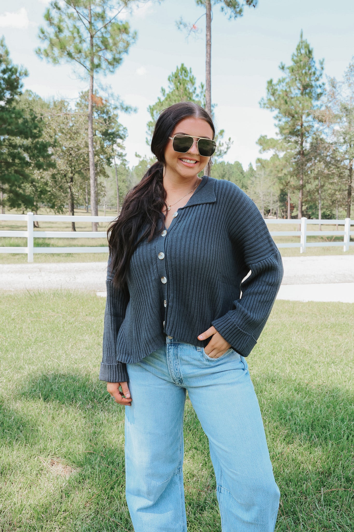 Still The One Navy Sweater