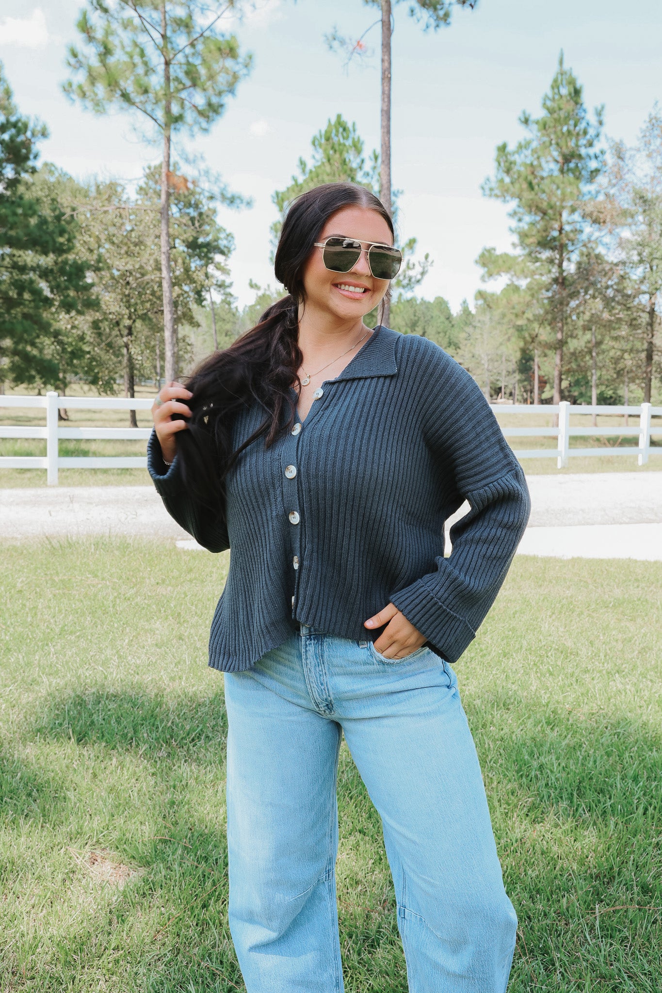 Still The One Navy Sweater