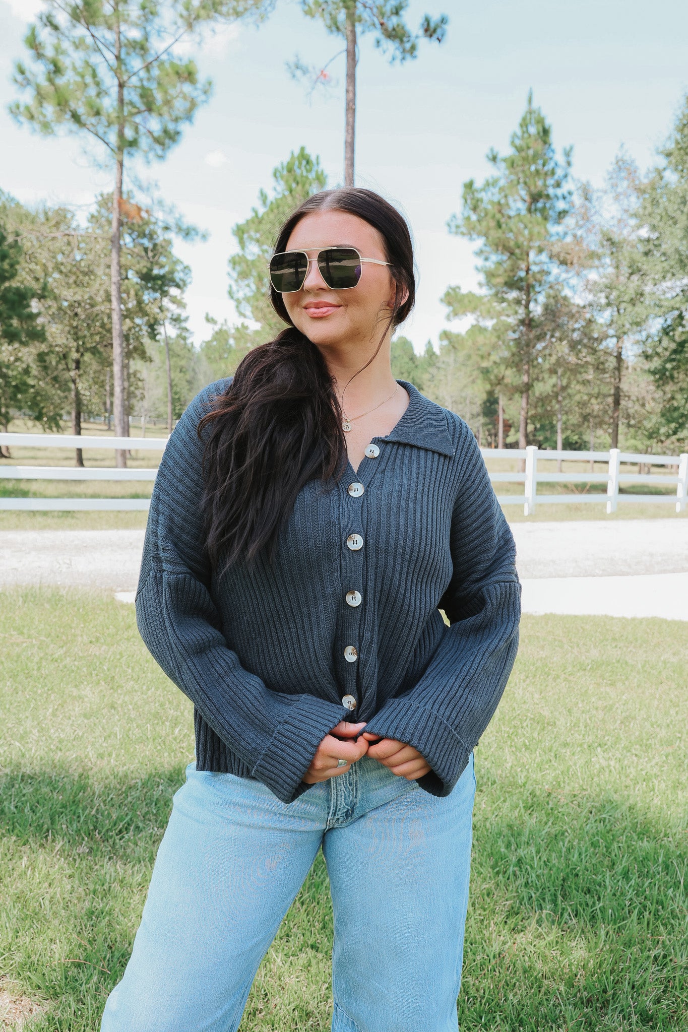 Still The One Navy Sweater