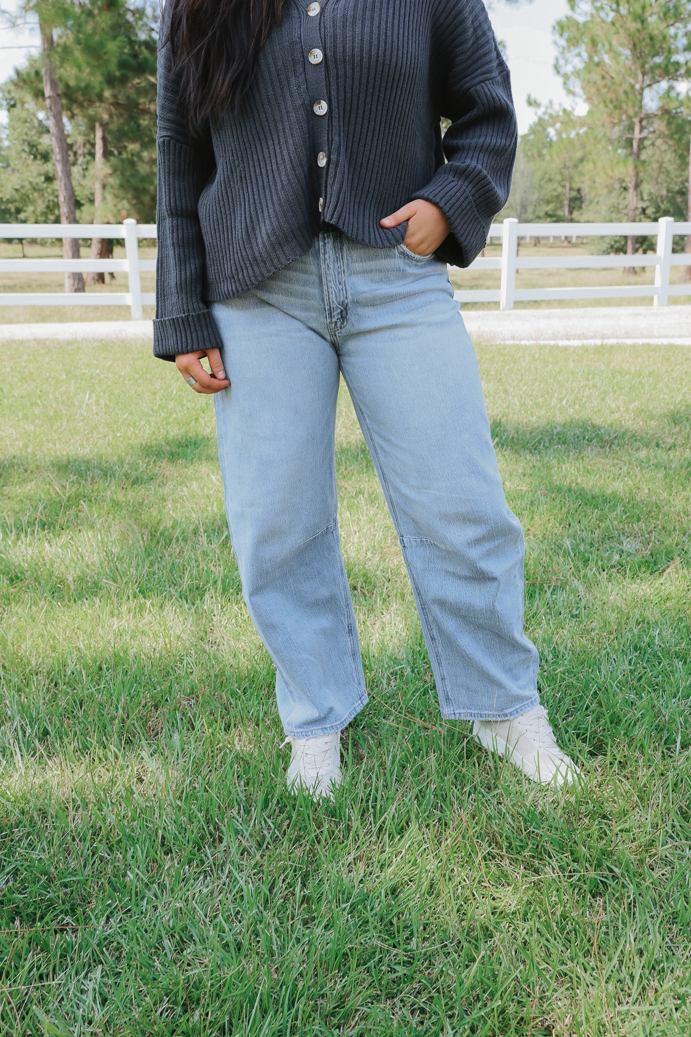 The Logan High Rise Wide Barrel Jeans