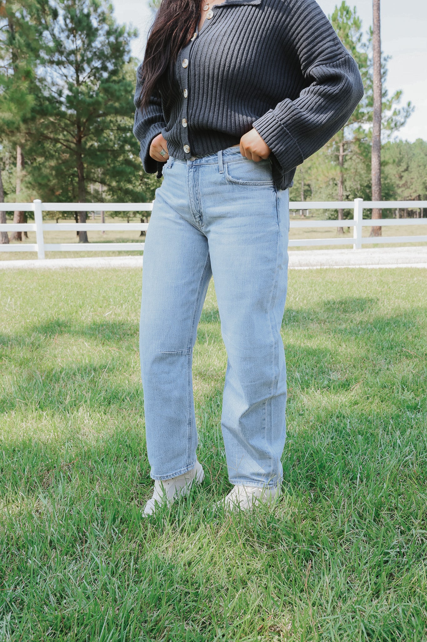 The Logan High Rise Wide Barrel Jeans