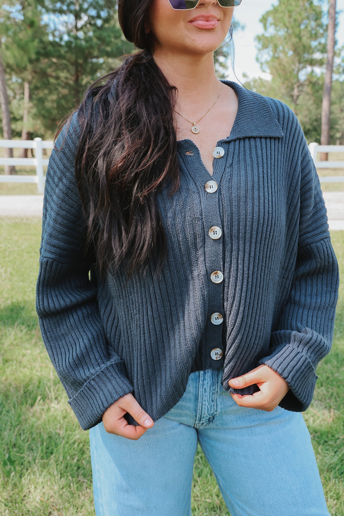 Still The One Navy Sweater