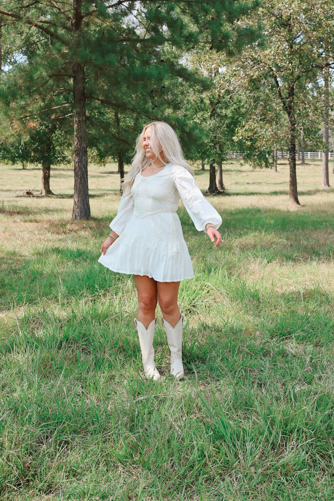 Sweet Sunset Cream Dress