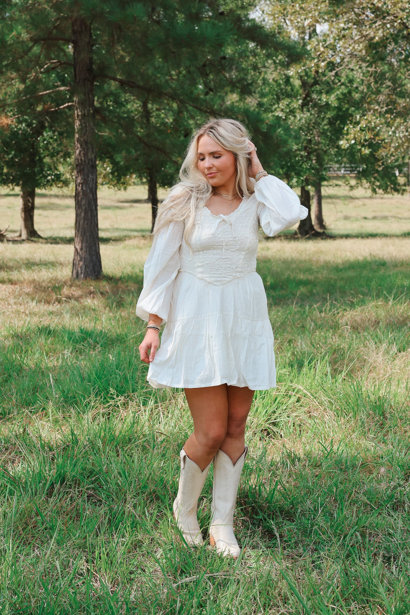 Sweet Sunset Cream Dress