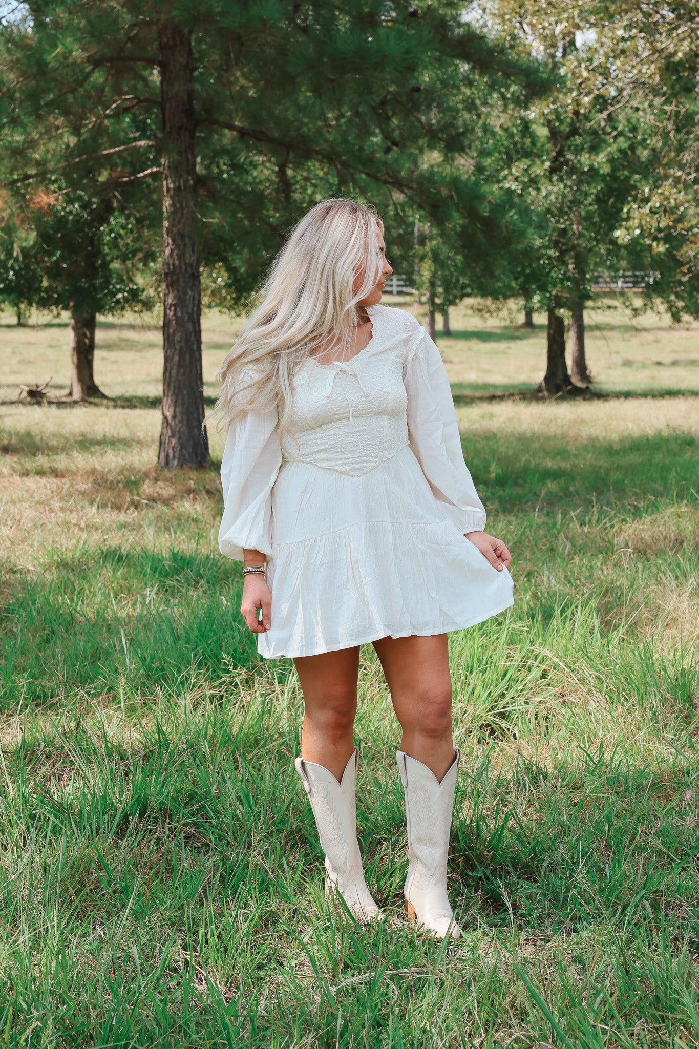 Sweet Sunset Cream Dress