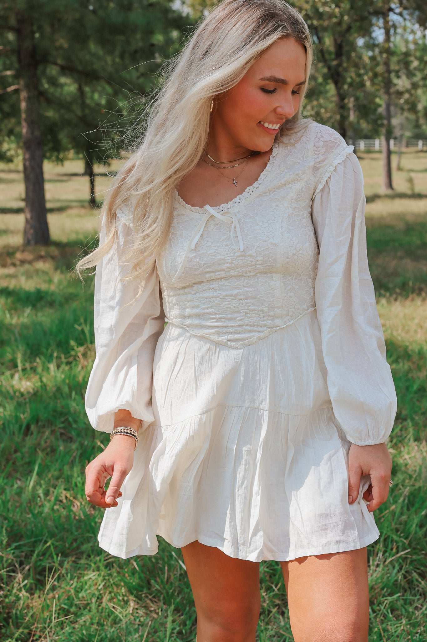 Sweet Sunset Cream Dress
