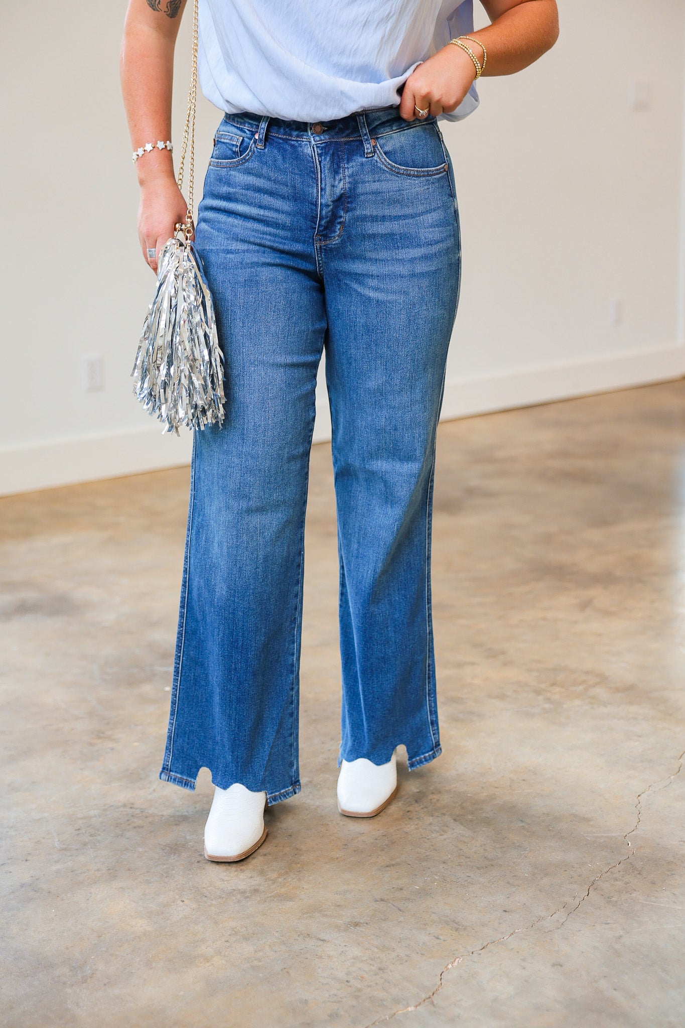 The Rebel Tummy Control Wide Leg Jeans