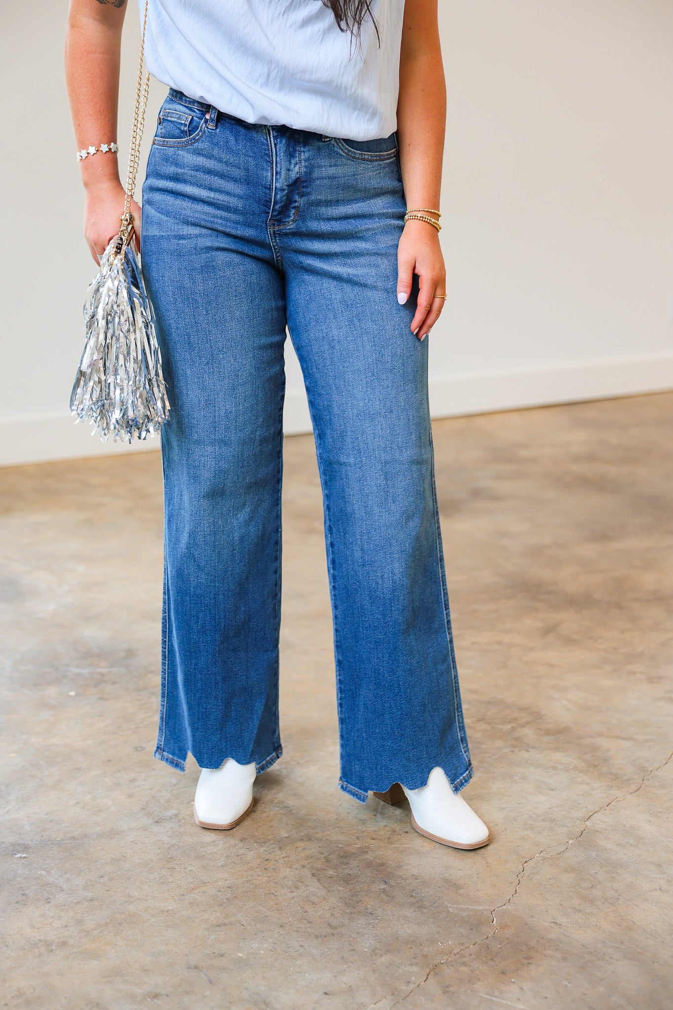 The Rebel Tummy Control Wide Leg Jeans