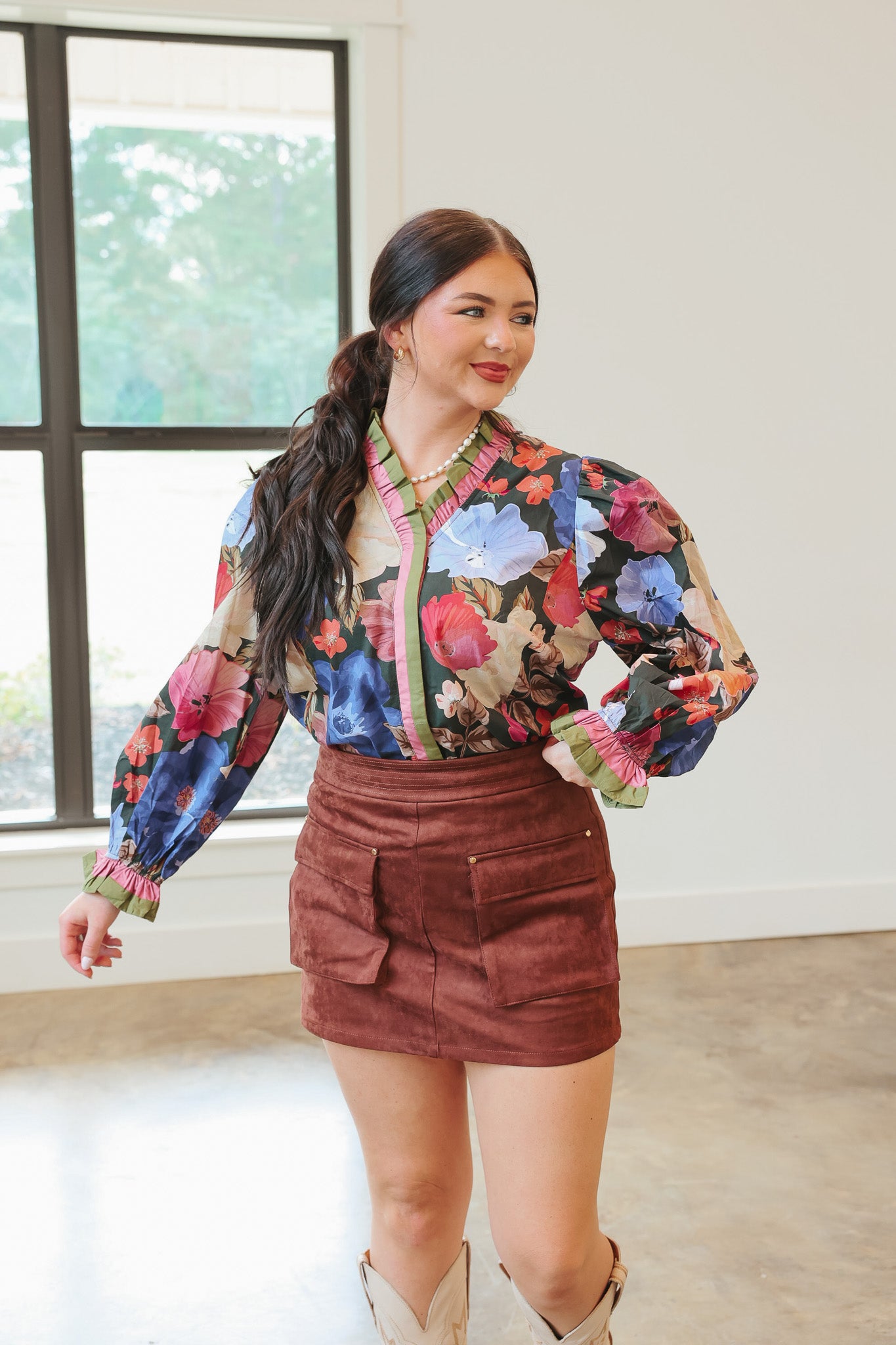 Harvest Bloom Black Top