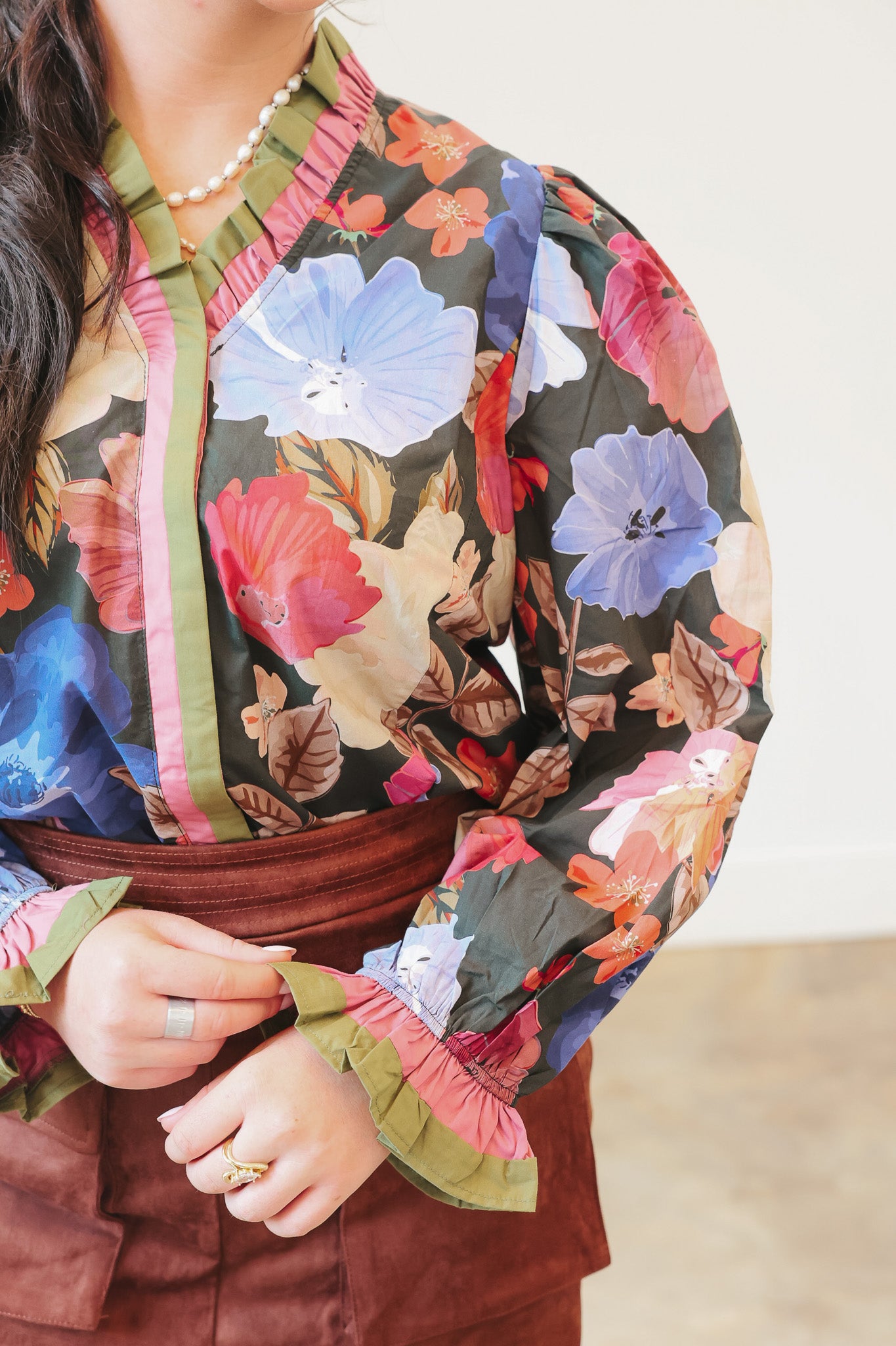 Harvest Bloom Black Top