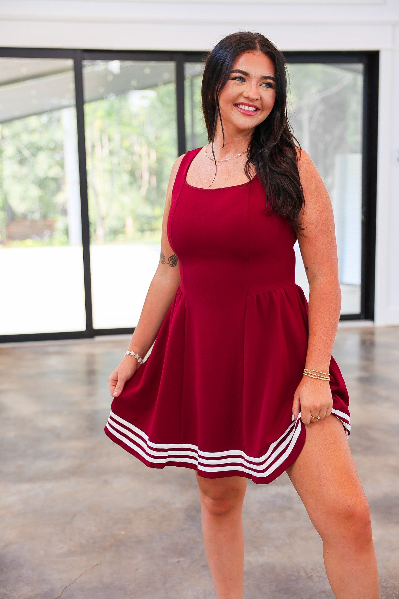 Pep In Your Step Garnet Spirit Dress