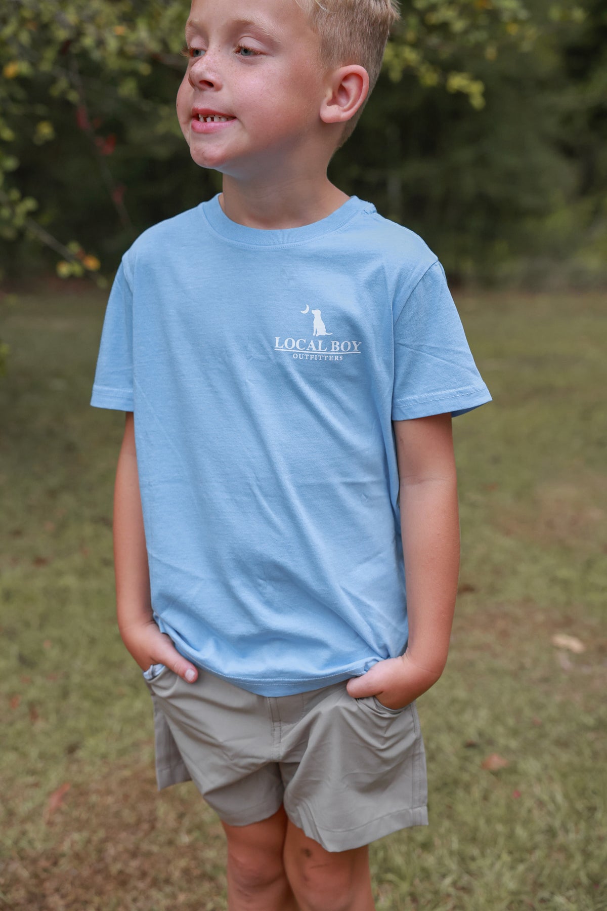 Local Boy | Youth Distressed LCF Cobalt Patch T-Shirt