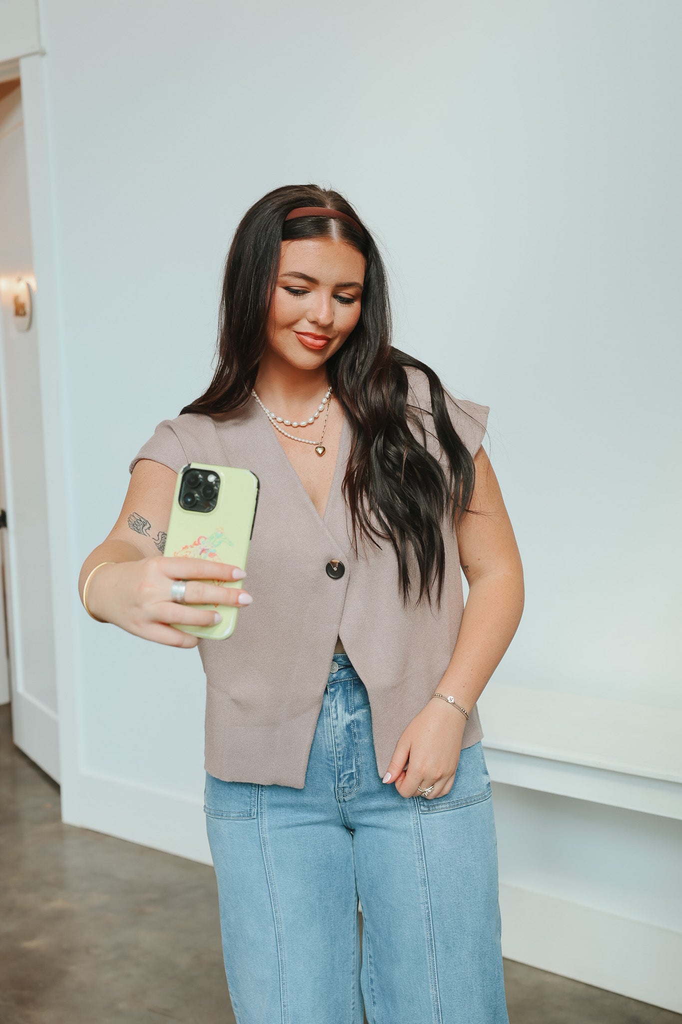 Bold Moves Light Mocha Vest