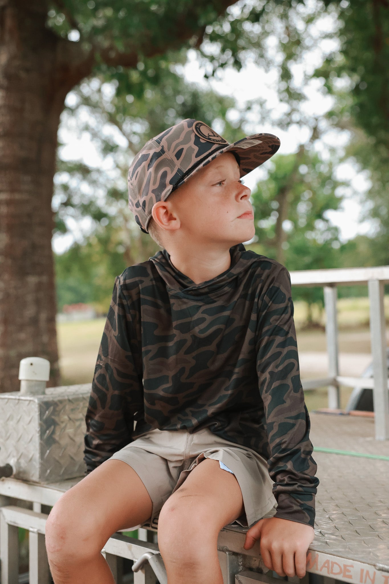 Burlebo Toddler & Youth Performance Hoodie in Bendita Camo