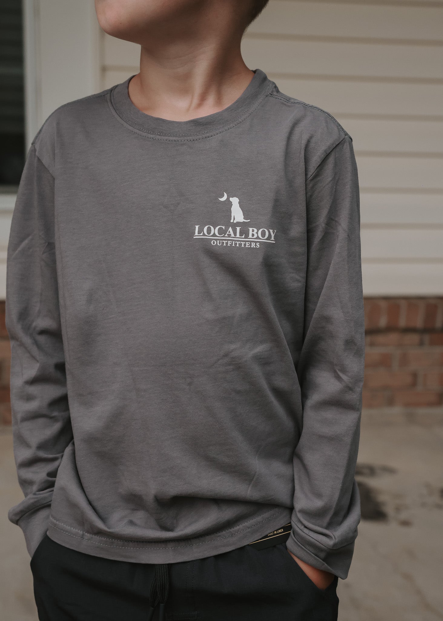 Local Boy Youth Brush Camo Logo Long Sleeve T-Shirt