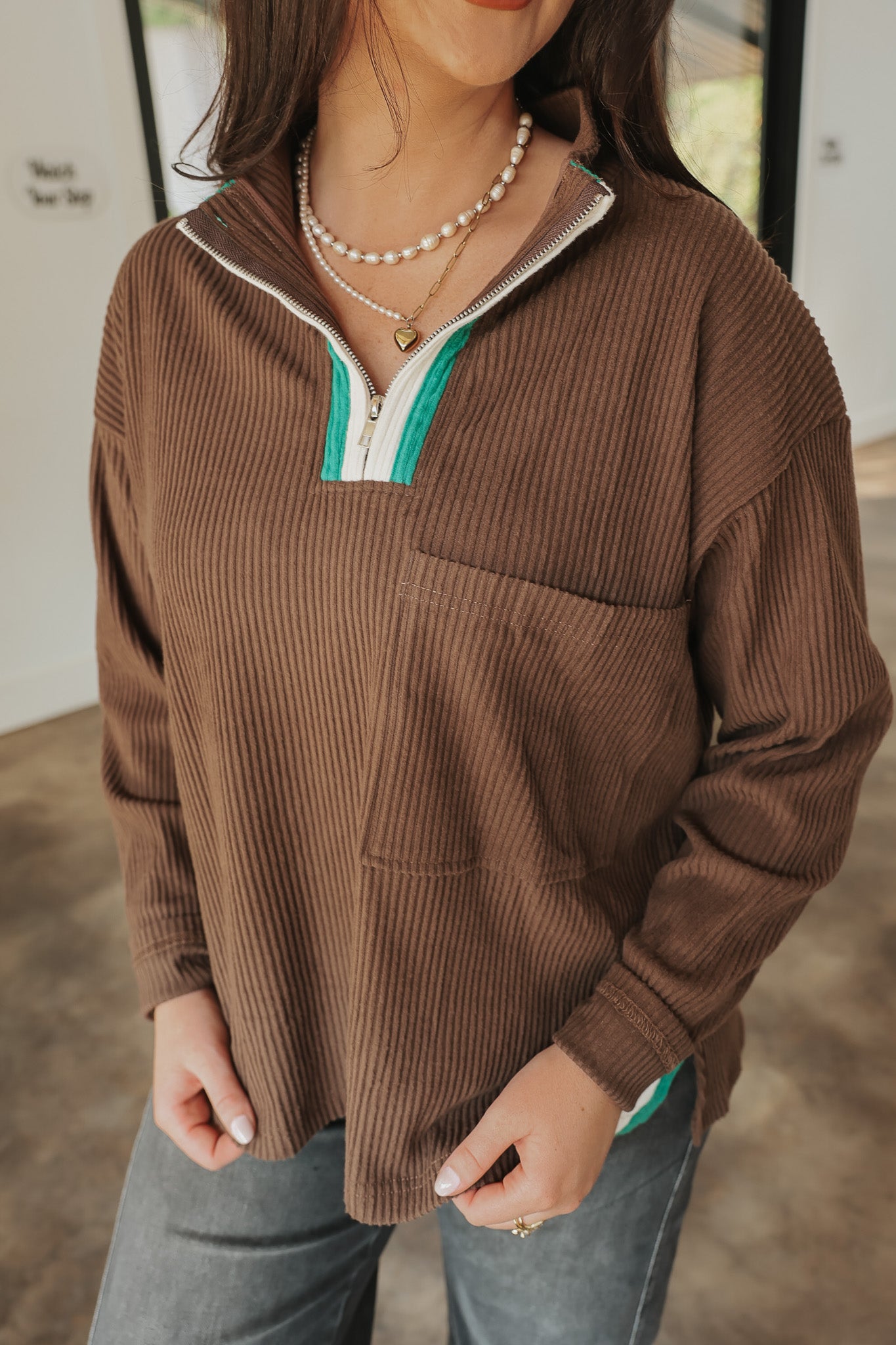 Make A Move Chocolate Pullover