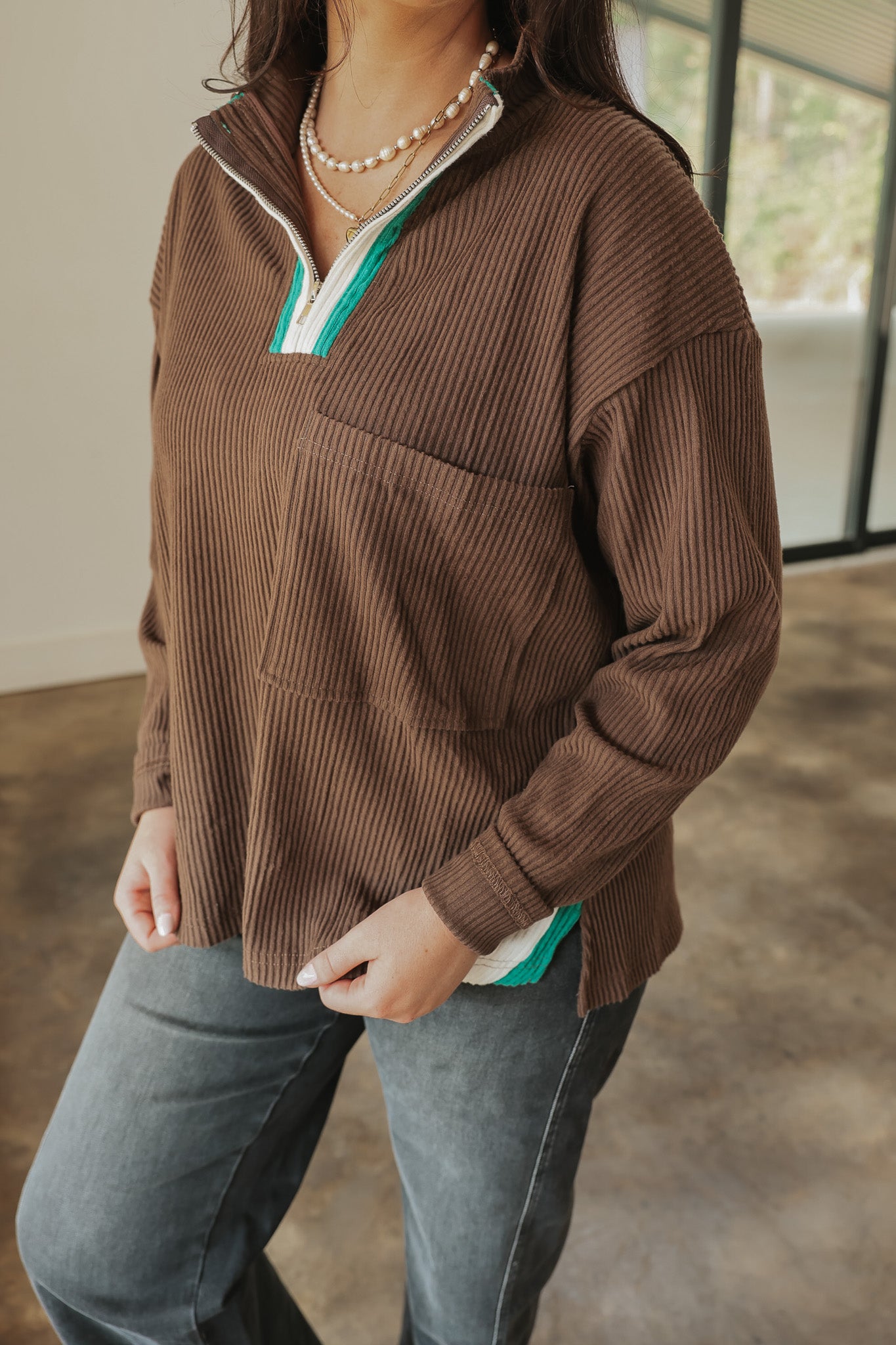 Make A Move Chocolate Pullover