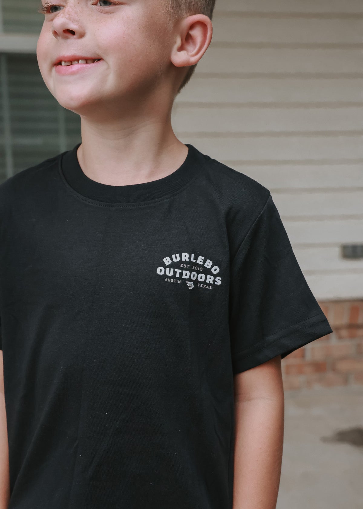 Burlebo | Toddler & Youth Outdoors Logo T-Shirt - Black